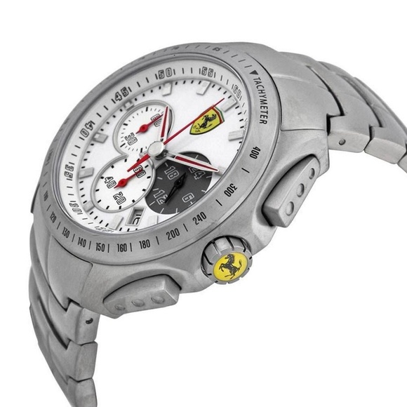 Ferrari stainless steel silver men's watch - Picture 4 of 5